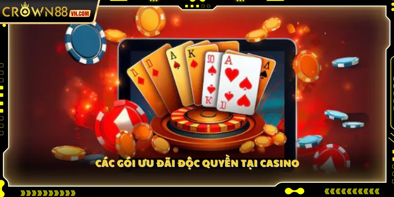 Các gói ưu đãi độc quyền tại Casino
